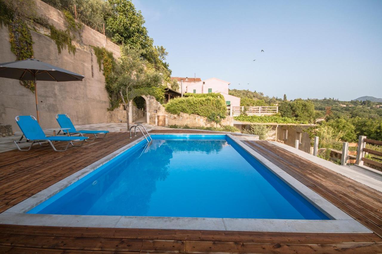 Corfu Tramezzo Designer'S House Villa Bastounion Bagian luar foto